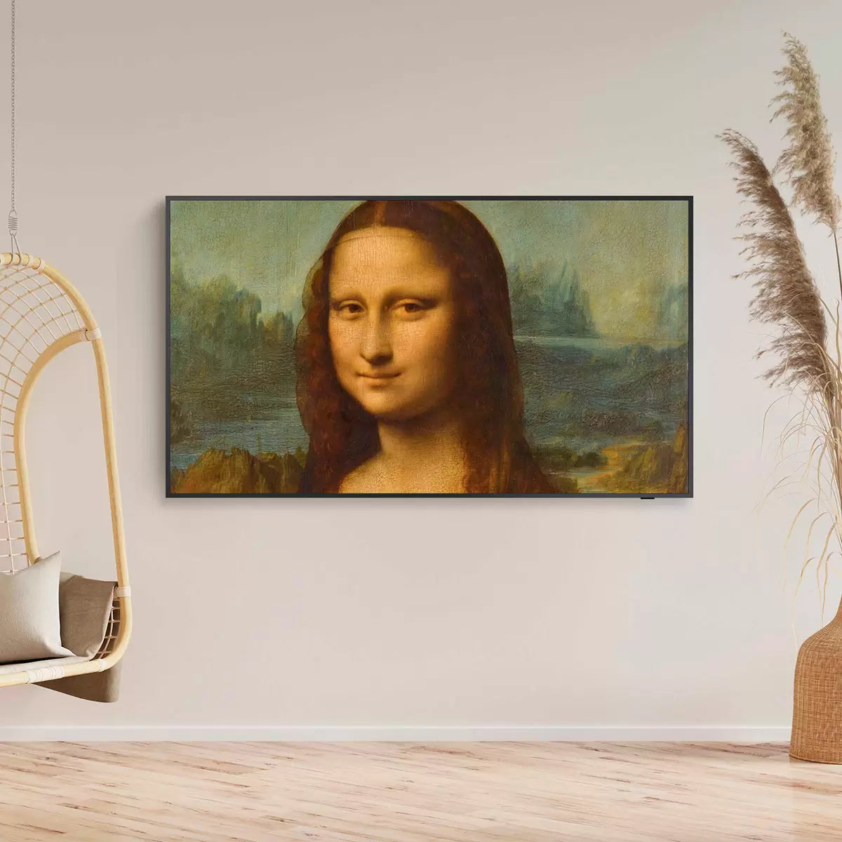 Samsung Pantalla 32" QLED The Frame FHD Smart TV + Marco café