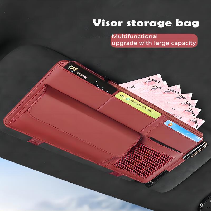 "Nuevo" Estuche Organizador Multifuncional Para Visera de Auto VAZU