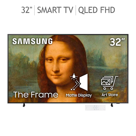 Samsung Screen 32" QLED The Frame FHD Smart TV + Brown Frame