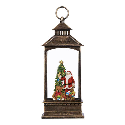 Farol Navideño de Santa con Luz LED