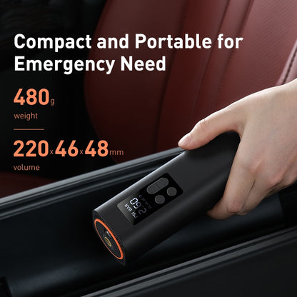 Bomba de inflado Baseus, compresor de aire portátil para coche de 12V para motocicletas, inflador de neumáticos para  bicicletas, bomba de aire inflable automática Digital