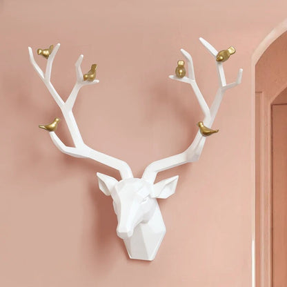 Decoración de pared con cabeza de ciervo de Recina