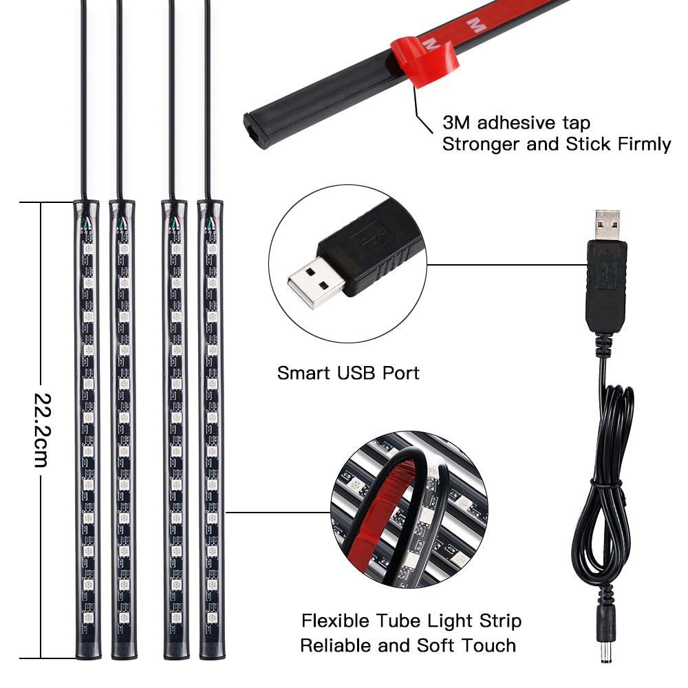 Leds Para Interior De Auto VAZU