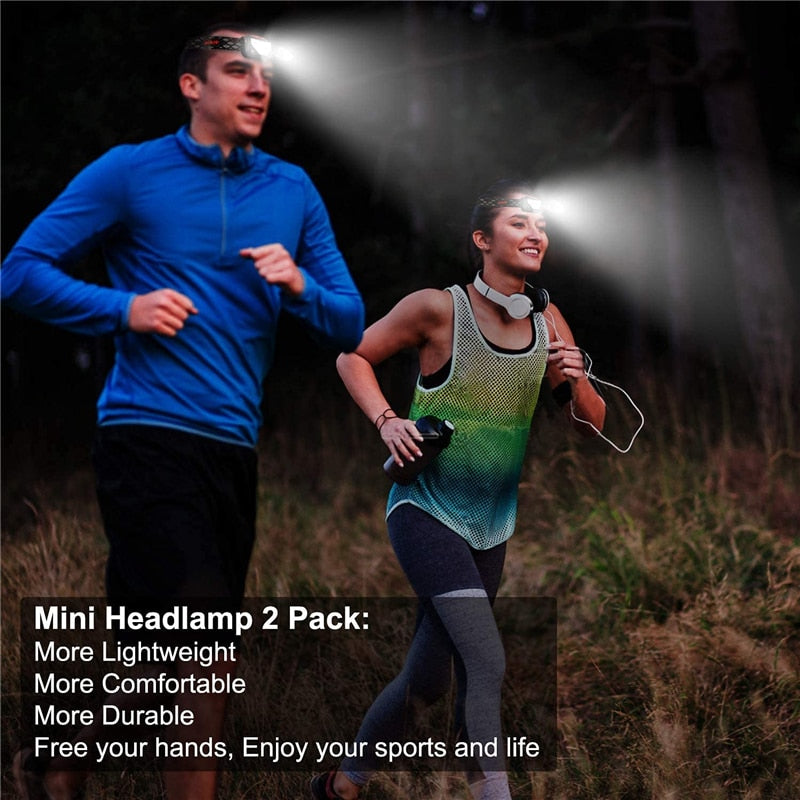 8 Modes Handfress Motion Sensor Powerful LED Headlamp Headlamp Head Lamp COB Flashlight Torch Head Light for Camping Fishing