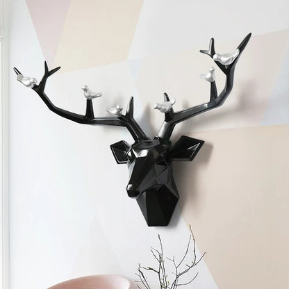 Decoración de pared con cabeza de ciervo de Recina