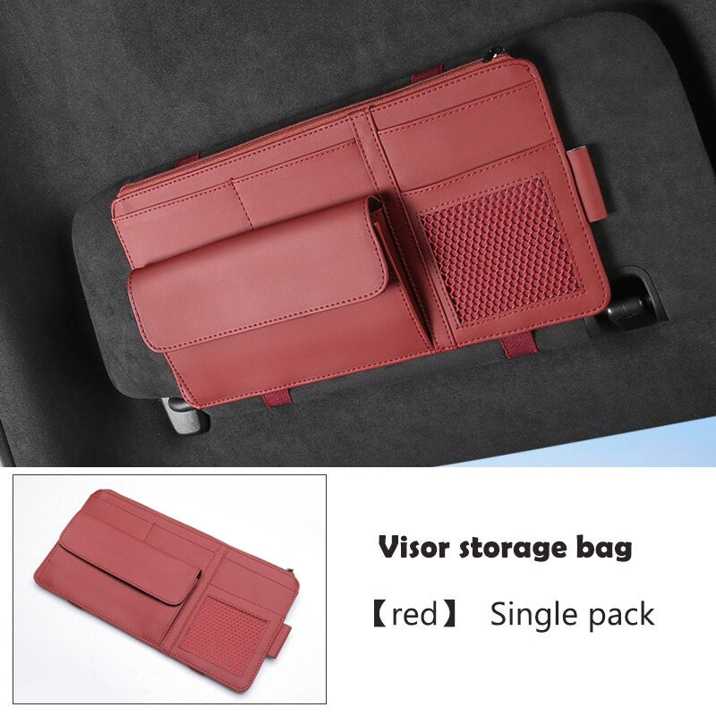 "Nuevo" Estuche Organizador Multifuncional Para Visera de Auto VAZU