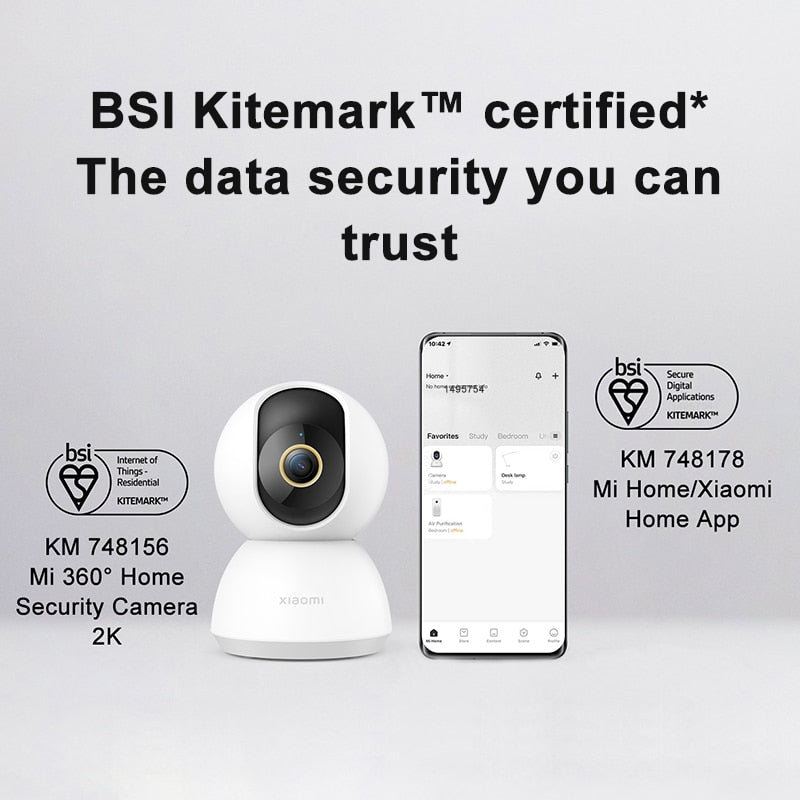 Xiaomi Cámara inteligente 2K 1296P HD, videocámara IP
