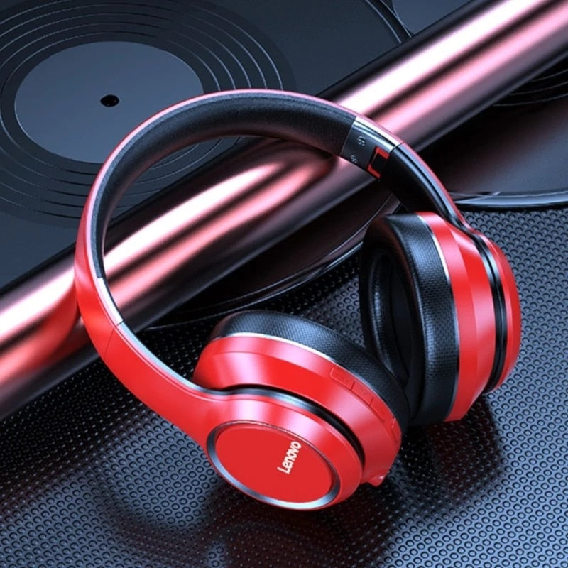 Lenovo HD200 Bluetooth Headphones Foldable Wireless Computer Headset Noise Canceling HIFI Stereo Gaming Headset