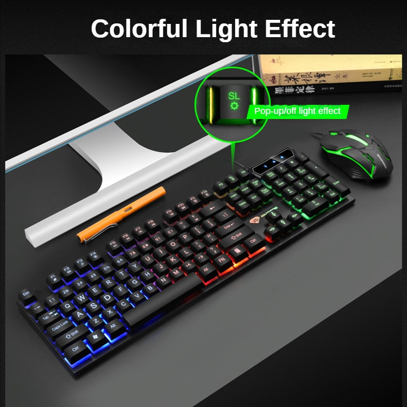 Teclado RGB Y Mouse RGB VAZU