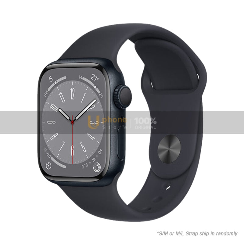 2022 NUEVO Apple Watch Series 8 Caja de aluminio Apple Watch S8 de 41 mm / 45 mm con correa deportiva Reloj inteligente iOS