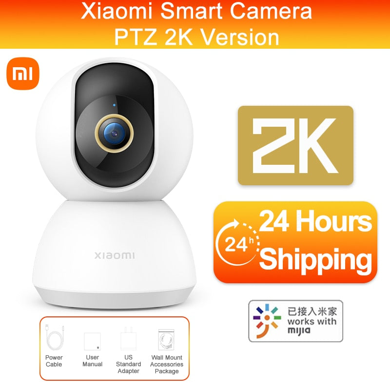 Xiaomi Cámara inteligente 2K 1296P HD, videocámara IP