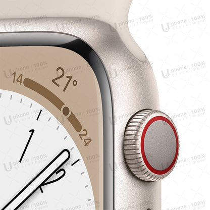 2022 NUEVO Apple Watch Series 8 Caja de aluminio Apple Watch S8 de 41 mm / 45 mm con correa deportiva Reloj inteligente iOS