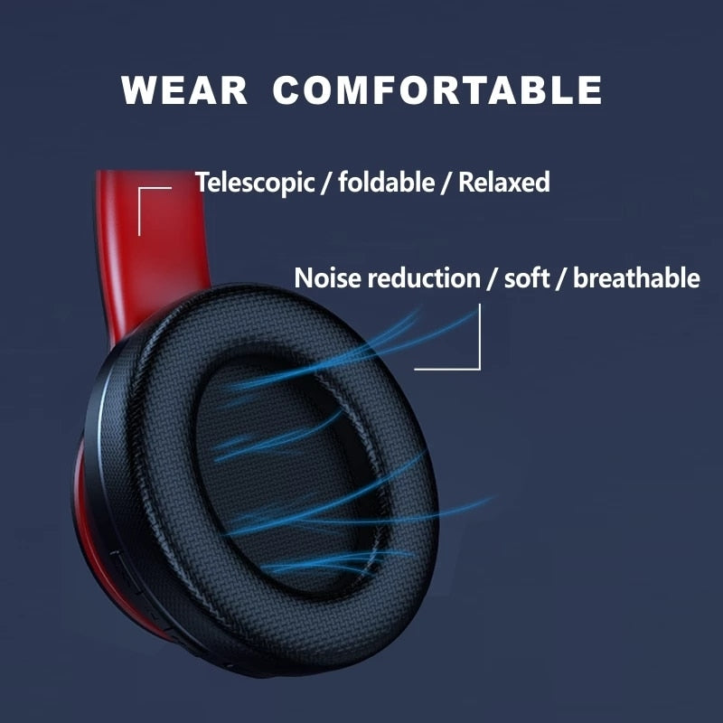 Lenovo HD200 Bluetooth Headphones Foldable Wireless Computer Headset Noise Canceling HIFI Stereo Gaming Headset
