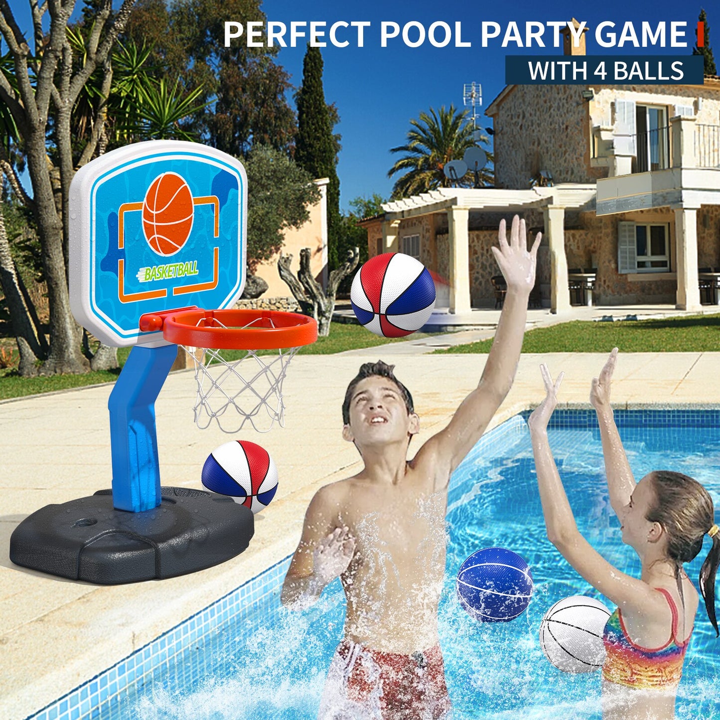 Aro de baloncesto para piscina VAZU
