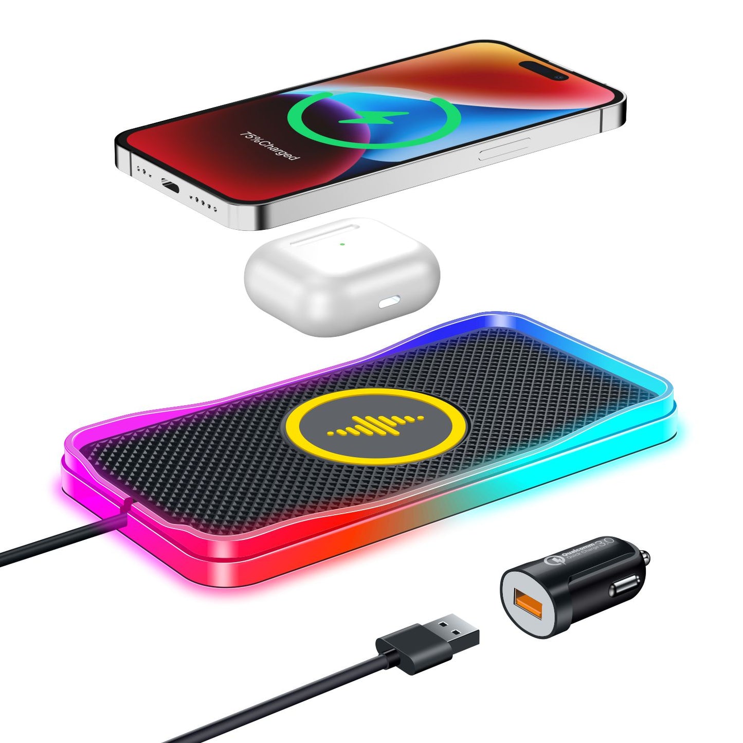 Cargador Inalambricos RGB VAZU