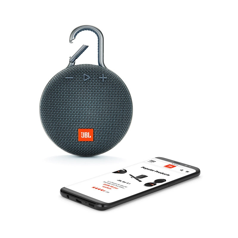 JBL Clip 3 Mini Wireless Portable Speaker IPX7 Waterproof Clip3 Bluetooth Speaker Subwoofer Suitable for Outdoor Travel Indoor Parties