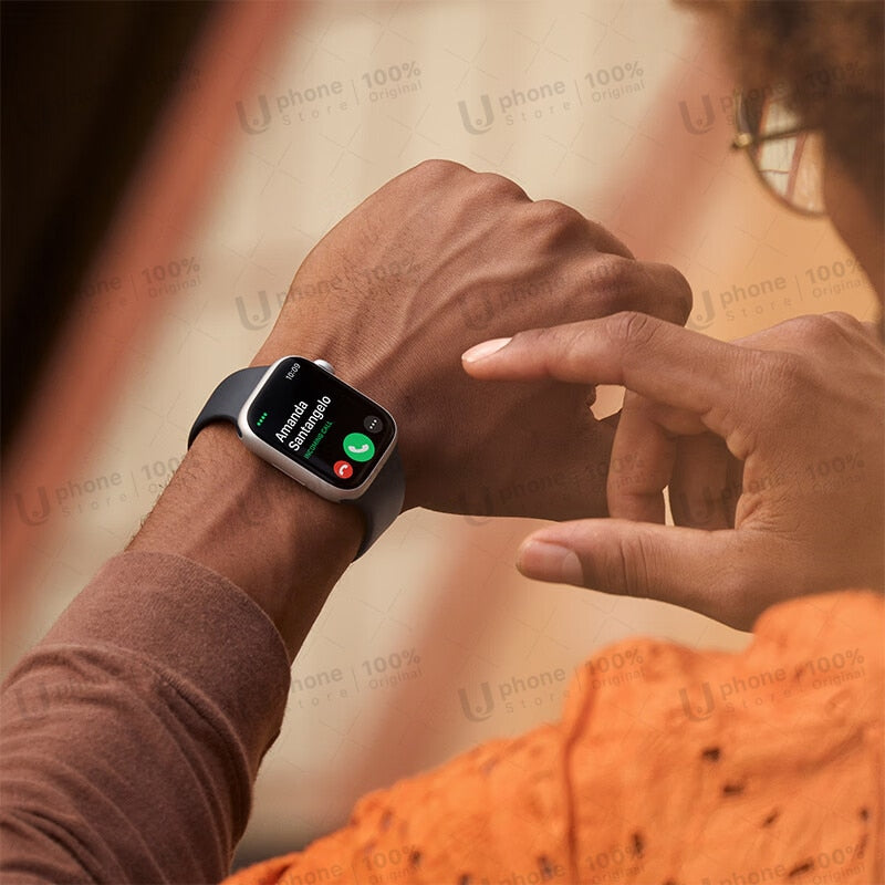 2022 NUEVO Apple Watch Series 8 Caja de aluminio Apple Watch S8 de 41 mm / 45 mm con correa deportiva Reloj inteligente iOS