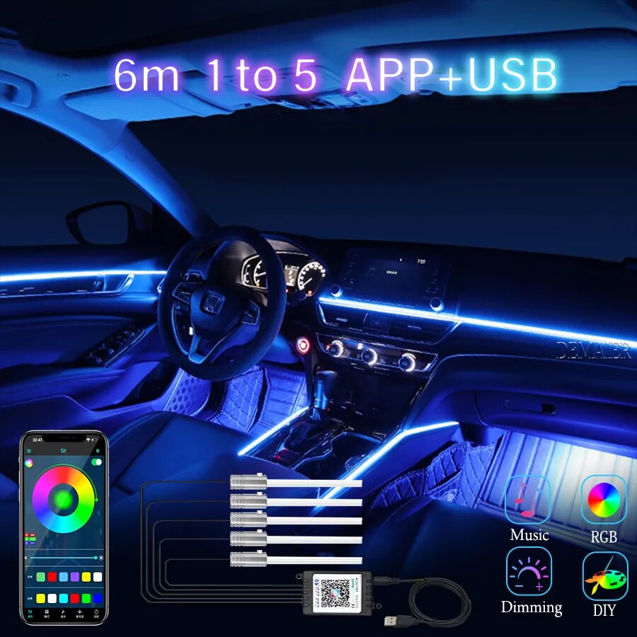 Car Interior LED Light