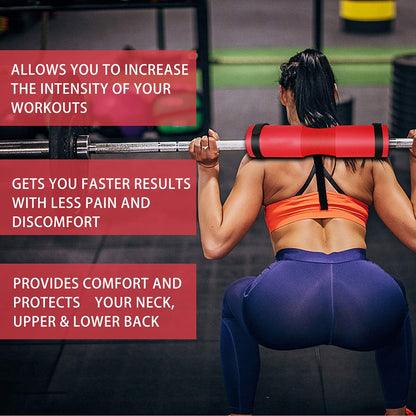 Almohadilla para sentadillas Almohadilla para sentadillas Cuello Hombro Estocadas protectoras Empujes de cadera Barras estándar y olímpicas Entrenamiento de levantamiento de pesas